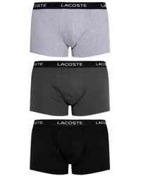 Lacoste - Logo-Waistband Boxers Pack (Pack Of Three) - Lyst