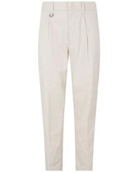 Paolo Pecora - Pantalon À Revers Et Détails Plissés - Lyst