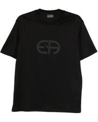 Emporio Armani - Logo Cotton T-Shirt - Lyst