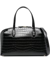 TOTEME - Medium Croc-Embossed Day Tote Bag - Lyst