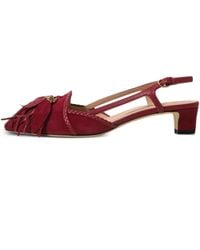 Tod's - Fringe-Detail Suede Pumps - Lyst