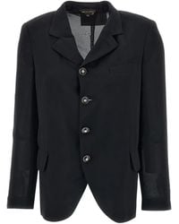 Comme des Garçons - Sheer-Panelled Button-Up Jacket - Lyst