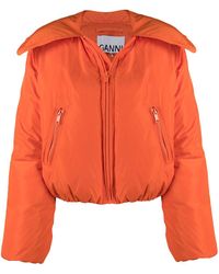 Ganni Cropped Jack - Oranje