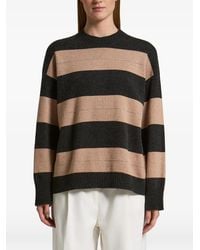 Peserico - Striped Lurex-Detail Sweater - Lyst