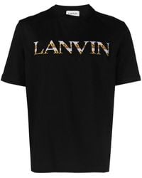 Lanvin - T-shirt Met Logoprint - Lyst