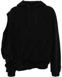 Doublet - Cut-out Cotton Hoodie - Lyst