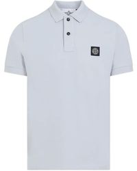 Stone Island - Logo Patch Polo Shirt - Lyst