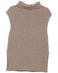 Bompard - Ribbed Sleeveless Vest - Lyst