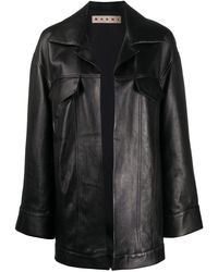 Marni Abrigo con abertura frontal - Negro