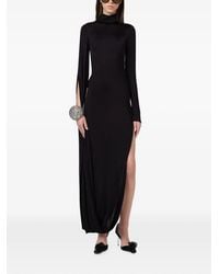 GIUSEPPE DI MORABITO - High-Neck Side-Slit Maxi Dress - Lyst
