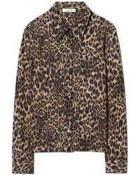 Nili Lotan - Button-Fastening Leopard-Print Shirt - Lyst