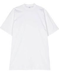 Balenciaga - Logo-print Cotton T-shirt Dress - Lyst