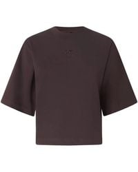 Pinko - T-Shirt With Wide Sleeves And Love Birds Logo - Lyst