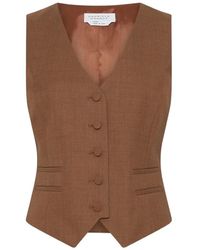 Gabriela Hearst - Coleridge Button-Fastening Vest - Lyst