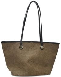 Borbonese - Large Flight Canvas-Print Tote Bag - Lyst