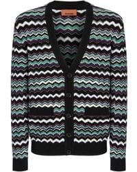 Missoni - Chevron-Pattern Cardigan - Lyst