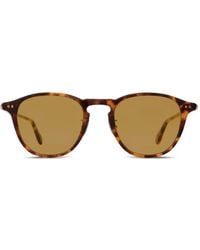Garrett Leight - Hampton Tortoiseshell Round Sunglasses - Lyst