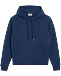 Ami Paris - Cotton Contrasted Ami De Coeur Hoodie - Lyst