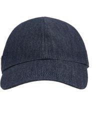 Prada - Denim Baseball Cap - Lyst