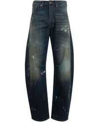 Cout de la Liberte - Barrel-Leg Paint-Splatter Jeans - Lyst