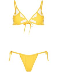 Sparen Sie 34% Damen Bekleidung Bademode und Strandmode Bikinis und Badeanzüge Sian Swimwear Bikinihöschen mit Schleifenverschluss in Gelb 