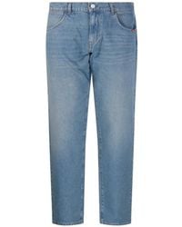 AMISH - Cotton Denim Jeans - Lyst
