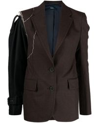 Kolor - Deconstructed Panelled Single-breasted Blazer - Lyst
