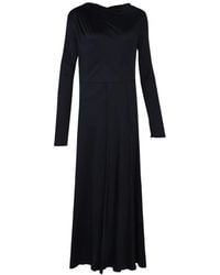 Fabiana Filippi - Draped Long-Sleeved Maxi Dress - Lyst