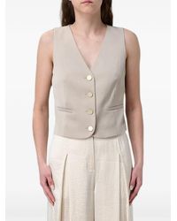 ARMANI EXCHANGE - Chain-Detail Single-Breasted Waistcoat - Lyst