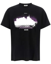 Moschino - Milanhattan Graphic-Print T-Shirt - Lyst