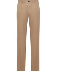 Incotex - Pleated Cotton Chinos - Lyst