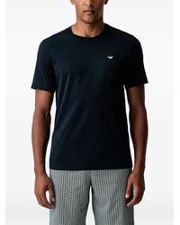 Emporio Armani - Logo-Embroidered Pajamas - Lyst