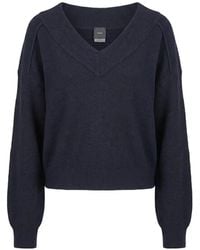 Pinko - Cropped Wool Sweater - Lyst