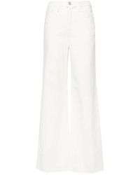 FRAME - Le Jane Wide-Leg Trousers - Lyst