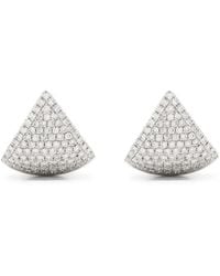 EF Collection - 14Kt Diamond Stud Earrings - Lyst