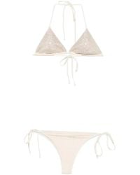 MC2 Saint Barth - Maleah Strass-Embellished Triangle Bikini - Lyst