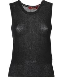 Max Mara - Round-Neck Sleeveless Top - Lyst