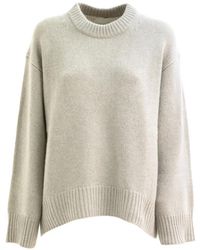 Lisa Yang - Ribbed-Knit Crew-Neck Sweater - Lyst