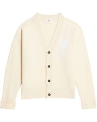Ami Paris - Ami De Coeur Button-up Cardigan - Lyst