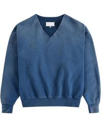 Maison Margiela - Washed V-Neck Sweatshirt - Lyst