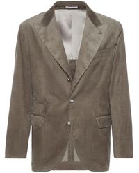 Brunello Cucinelli - Single-Breasted Corduroy Blazer - Lyst