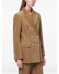 P.A.R.O.S.H. - Double-Breasted Corduroy Blazer - Lyst