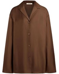 12 STOREEZ - Button-Down Silk Shirt - Lyst