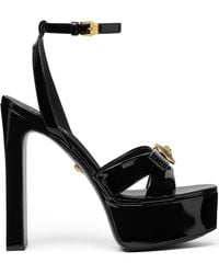 Versace - Sandalias Gianni Ribbon con tacón de 140 mm - Lyst