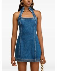 Cult Gaia - Azura Zip-Up Mini Dress - Lyst