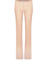 Jean Paul Gaultier - Spiral-Print Mesh Trousers - Lyst