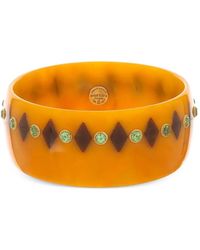 Mark Davis - 18Kt Garnet Bakelite Gelbgoldarmreif - Lyst