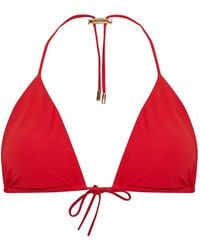 Moschino - Bikinitop Met Striksluiting - Lyst