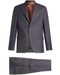 Etro - Wool Two-piece Single-breasted Suit - Lyst