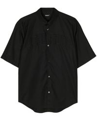 Undercover - Embroidered-motif Poplin Shirt - Lyst